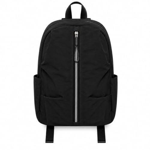 Mochila Unissex Tactel Impermeável Média Leve Estilosa Resistente Passeio Trabalho Viagem ALWY (Preto)