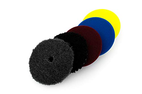 The Rag Company Buff and Shine Reflection Artist Complete 6" Buffing Kit QP-6RA