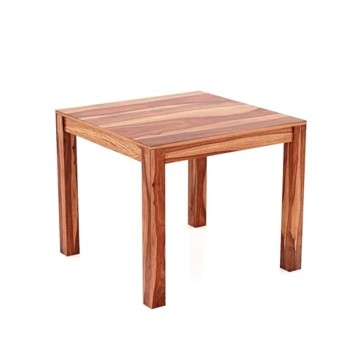 Image of AS Arts Sheesham Wood Rectangular 4 Seater Dining Table Set of 4 with Chairs for Home & Dining Room | Solid Wood | Natural Honey Finish