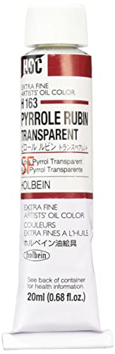 ホルベイン 油絵具 ピロールルビントランスペアレント H163 20ml