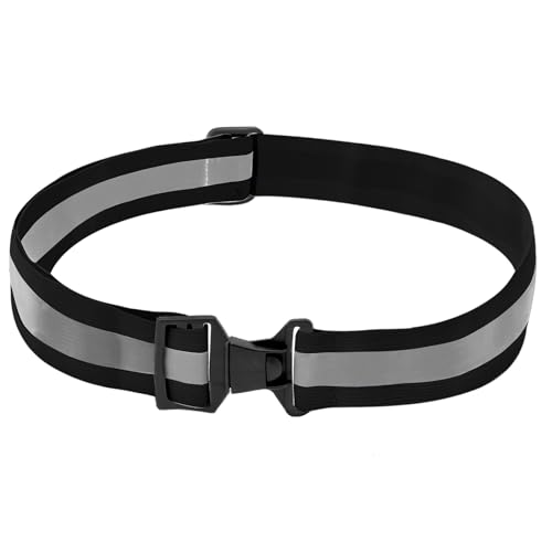 A-SAFETY Reflective Safety Bands for Wrist Arm Ankle Leg.High Visibility Sports Gear for Walking Jogging Cycling Black