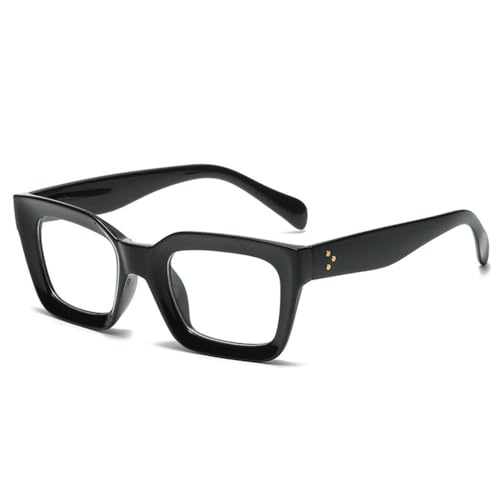 Lunettes de soleil carrées UV400 œil de chat LVTFCO noir clair taille unique