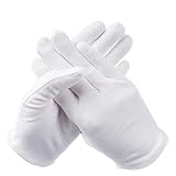 【Natürliche hochwertige Baumwolle】 Sie erhalten 12 Paare Baumwollhandschuhe. Die Handschuhe ist aus Baumwolle gemacht. Baumwollfaser ist eine Naturfaser, deren Hauptbestandteil Zellulosefasergewebe ist, das in vielerlei Hinsicht untersucht und praktiziert wurde und ohne Stimulation mit der Haut in Berührung kommt.