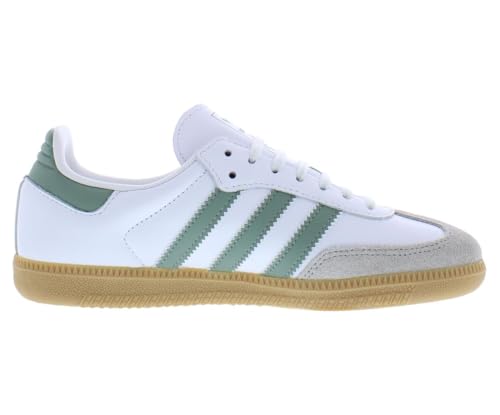 Image of adidas Samba GS Boys Shoes Size 7, Color: Mint Green /White /Gum