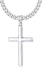 Big Silver Cross Pendant 1.5" * 1.0"