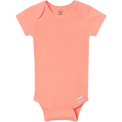Image of Gerber Baby Girls' 8-pack Short Sleeve Onesies Bodysuits