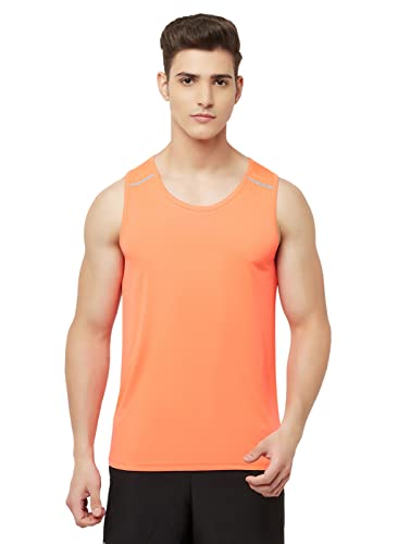 Image of TRUEREVO Men's Light Weight Dryfit Sports Tank Top Vest with Reflective Details for Running, Gym & Training