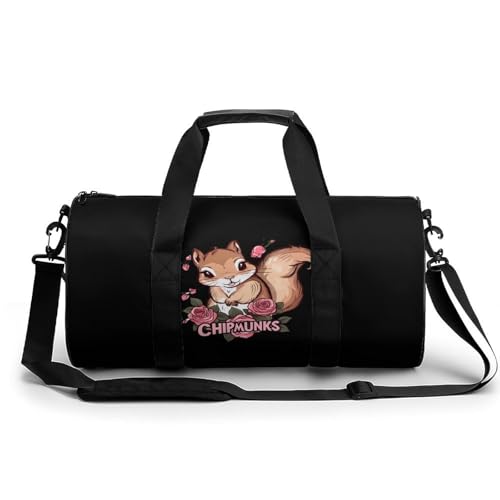 Chipmunks Gym Bag Lightweight Carry On Duffel Bag Athletic Sports Travel Bag Weekender Bag for Men Women - Main Image