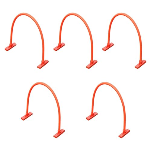 QSTDGVPW 5X Soccer Training Arches Training Equipment Basketball Practice Soccer Training Passing, Orange
