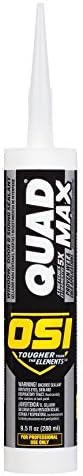 Pack of 4 OSI Sealants 1868684 9.5 oz Quad Max Window, Door and Siding Sealant, 