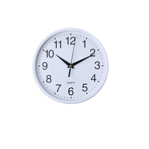 Horloge plastique ronde silencieuse pour supprimer le tic-tac stressant du salon
