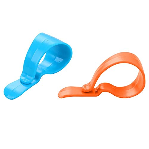 Fastener & Clip 2Pcs Universal Auto Car Vehicle Parking Visor Sunglasses Glasses Card Pen Holder Ticket Permit Holder Clip Fastener Sticker - (Color Name: Blue Orange)