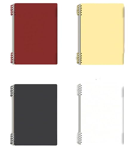 Carnet de notes A5 pour l'école et le bureau journal intime jaune vin et noir transparent