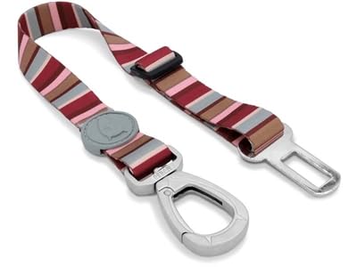 Ceinture de sécurité Morso Dog recyclé skyline rouge / rose