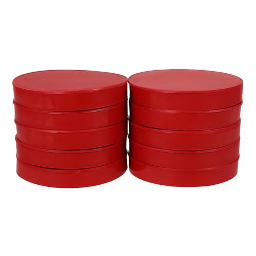 10pcs 110mm PVC Pipe End Caps, Red External Buckle Plug Fittings