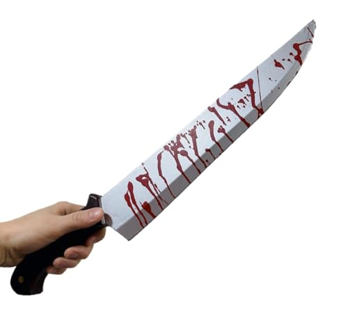 44cm Bloody Knife Prop Halloween Hard Foam Movie Prop Costume Accessory