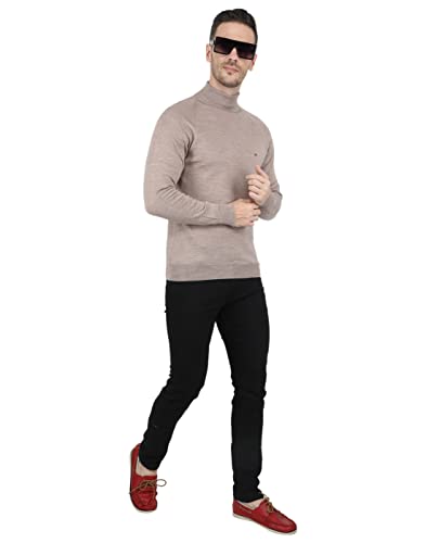 Image of Monte Carlo Men Wool High Neck Pullover Sweater