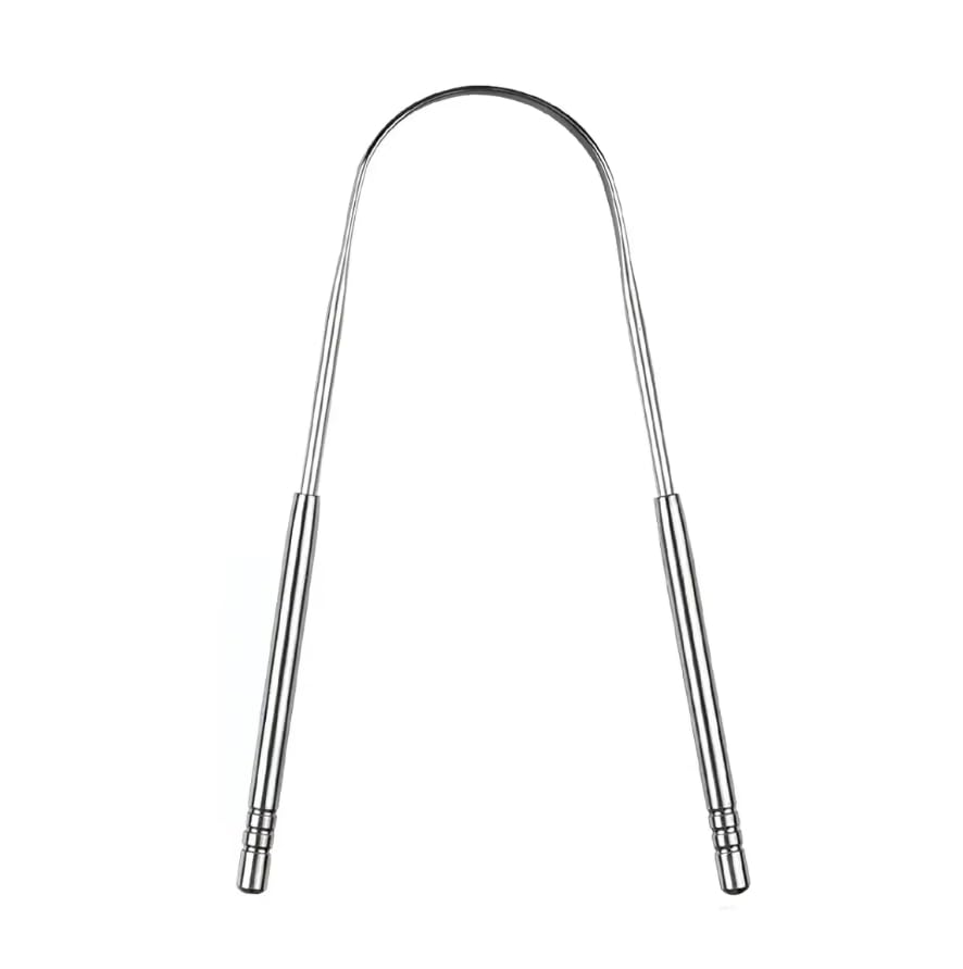 Tongue Scraper Cleaner Portable Stainless Steel Tongue Scrapers Brushes for Removing