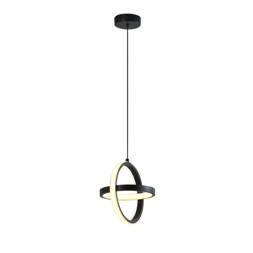 Suspension LED 20W pour éclairer un bureau ou une table de repas noire