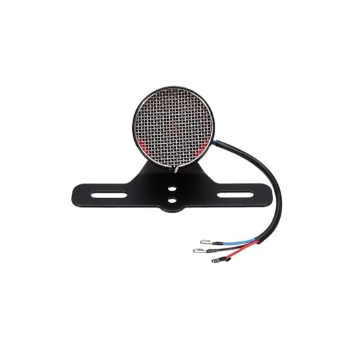 Feu arrière LED 12V avec support de plaque pour moto Bobber et Chopper
