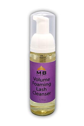 MBsupply Eyelash Extension Shampoo Foaming Cleanser Face Wash 1.7 fl. oz / 50ml / Safe for Extensions, Natural Lashes, Eyelids & Face/Professional & Self Use - 1 Pack