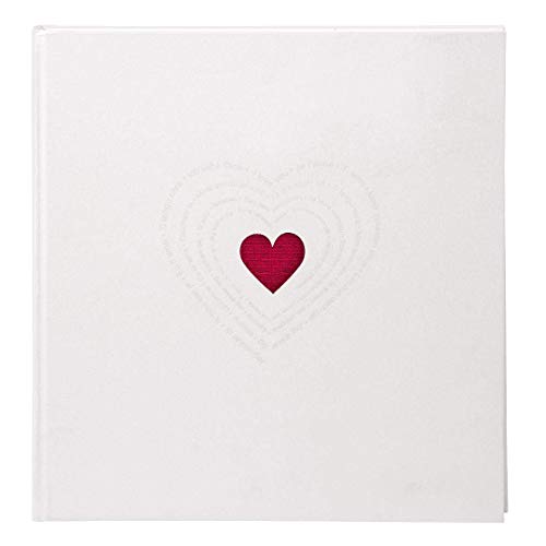 Genius ideas Goldbuch 27015, Album Photos de Mariage relié « Ti amo », Tendance et Romantique, Blanc irisé, couve