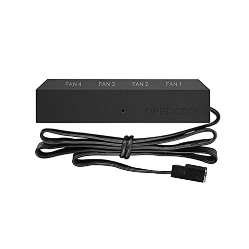 Image of Deepcool PF450, 450 Watt, 80 Plus Standard Power Supply /PSU for Gaming PC -Black - R-PF450D-HA0B & DEEPCOOL Fan Hub Control 4PWM Fan Speed Supports Fan with 3Pin /4Pin Cooling FH-04