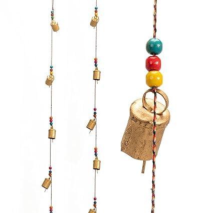 Pareek Handicraft Door Decorative Hangings Latkan Traditional Handcrafted D cor for Home Offices Hotel and Gifting Cow Rustic Bells (Set of 2-5 Bells)