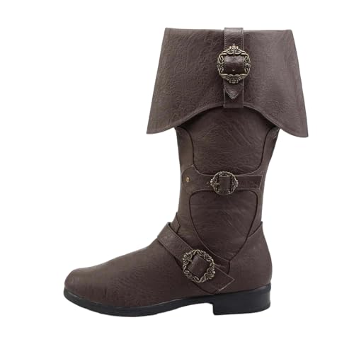 Bottes médiévales homme confortables à fermeture éclair pour marcher sans douleur