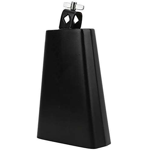 7 inch Metal Steel Cow Bell Rock Musical Instrument Cowbell for Drumset Kit Percussion (7 inch)