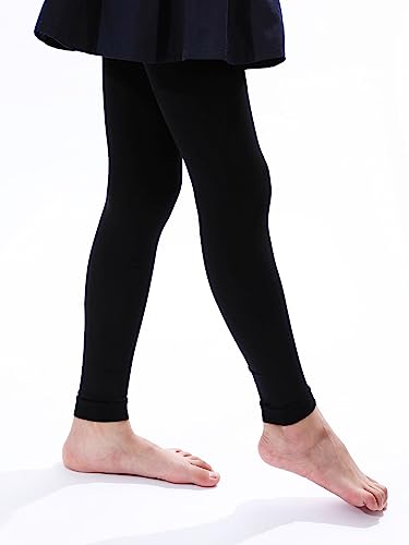 EVERSWE Girl's Microfiber Footless Tights, Ballet Dance Tights, Ultra Soft Leggings2