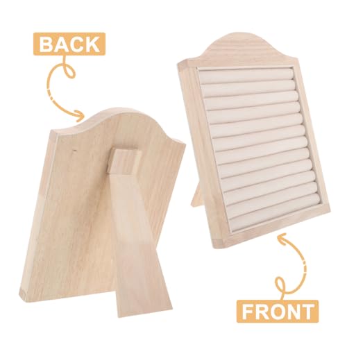 Présentoir à bagues en bois massif vertical petit modèle - 5