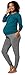 Produktbild HAPPY MAMA Damen Mutterschaft Stillen Pyjama-Set Nachtwäsche Jogging-Set 1196 (Flaschengrün und Grau Meliert, 44, 2XL)