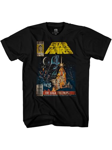 T-Shirt Star Wars Saga Continues Ticket Stub Vintage XL pour Homme