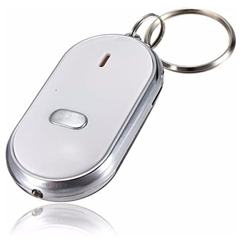 WZhen 3Pcs Whistle Key Finder Keychain Sound Led With Whistle Claps Cover