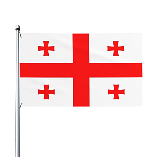 Bandiere Da Giardino Georgia Bandiera Da Cortile Decorazione Banner Giardino Lavabile Outdoor Bandiera Per Fattoria Prato Sport 90X150 CM