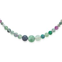 Elegant Simple Graduated Round Created Semi Precious Gemstone Bead Ball Strand Necklace Jewelry For Women 16-18 Inch Stone 12 to16MM