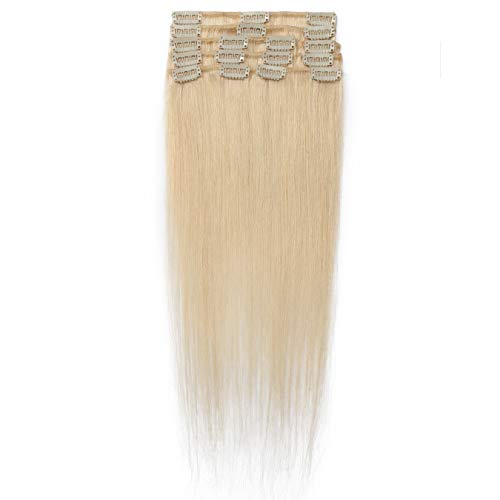 Clip in Hair Extensions 16 inch 65g #60