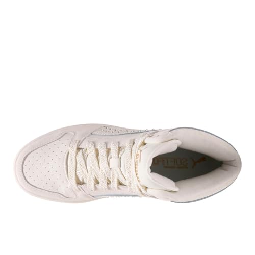 Image of PUMA Women's Rebound Layup Mid Shoes Warm White /Gold 6.5 Medium