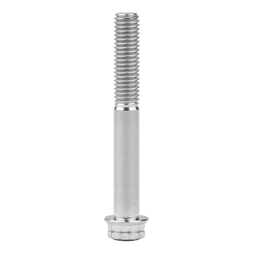 Image of Titanium Flange 12 Point Head M8 x15 20 25 30 35 40 45 50 55 60 65mm Screw Bolt Pack of 4 (M8x55mm, Normal Titanium)