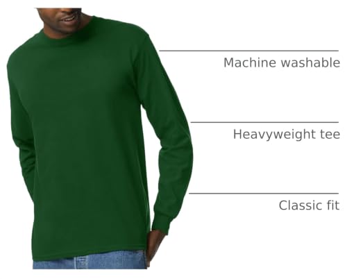 Image of Gildan Adult Ultra Cotton Long Sleeve T-Shirt, Style G2400, Multipack