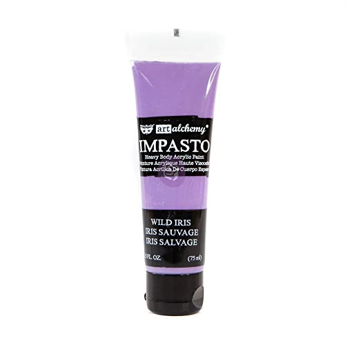 Prima Marketing Finnabair Art Alchemy Impasto Paint 2.5 Fluid Ounces-Wild Iris