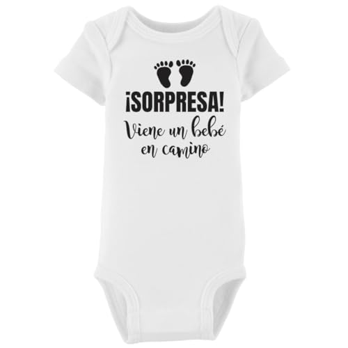 Sorpresa viene un bebe en camino bodysuit - pregnancy announcement - baby reveal - baby announcement - Anuncio de Embarazo - Van a ser Abuelos - Abuela - Abuelo - NEWBORN