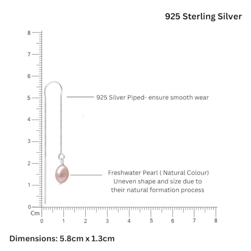 Image of OVANA 92.5 Sterling Silver Handmade Earrings | 925 Hallmarked | Classy and Beautiful | Elegant Design | Gift for Women and Girls | Gift For Her