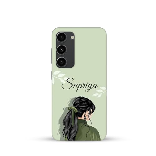 COVERS GAP Hard Polycarbonate Customized Phone Case Compatible with Samsung Galaxy S23 5G | 14 Unique Girl Designs with Name Print | Personalized Aesthetic Back Cover | Trendy Gift for Girls
