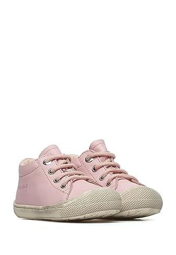 Chaussures premiers pas Naturino en cuir rose premium, pointure 21