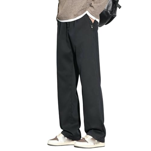 Pantalon habillé épais pour homme coupe ample chic d'hiver
