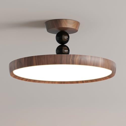 Luminaire LED rond de 50cm pour remplacer un vieil éclairage de chambre et salon vintage