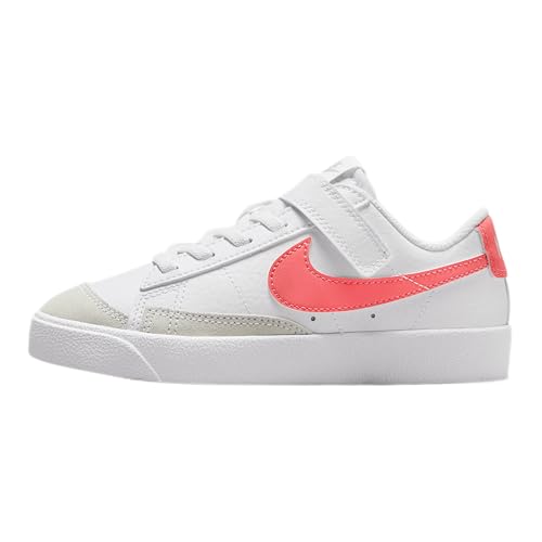 Nike Blazer Low '77 Little Kids' Shoes (DA4075-130, White/Echo Pink/Magic Ember)