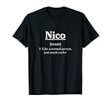 Photo Gallery nico definizione nome personalizzato divertente soprannome personalizzato maglietta Photo Gallery nico definizione nome personalizzato divertente soprannome personalizzato maglietta